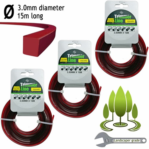 Square 3mm 15m long - square, x