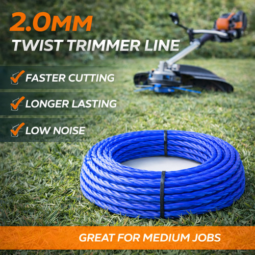 Heavy duty twist - strimmer, line